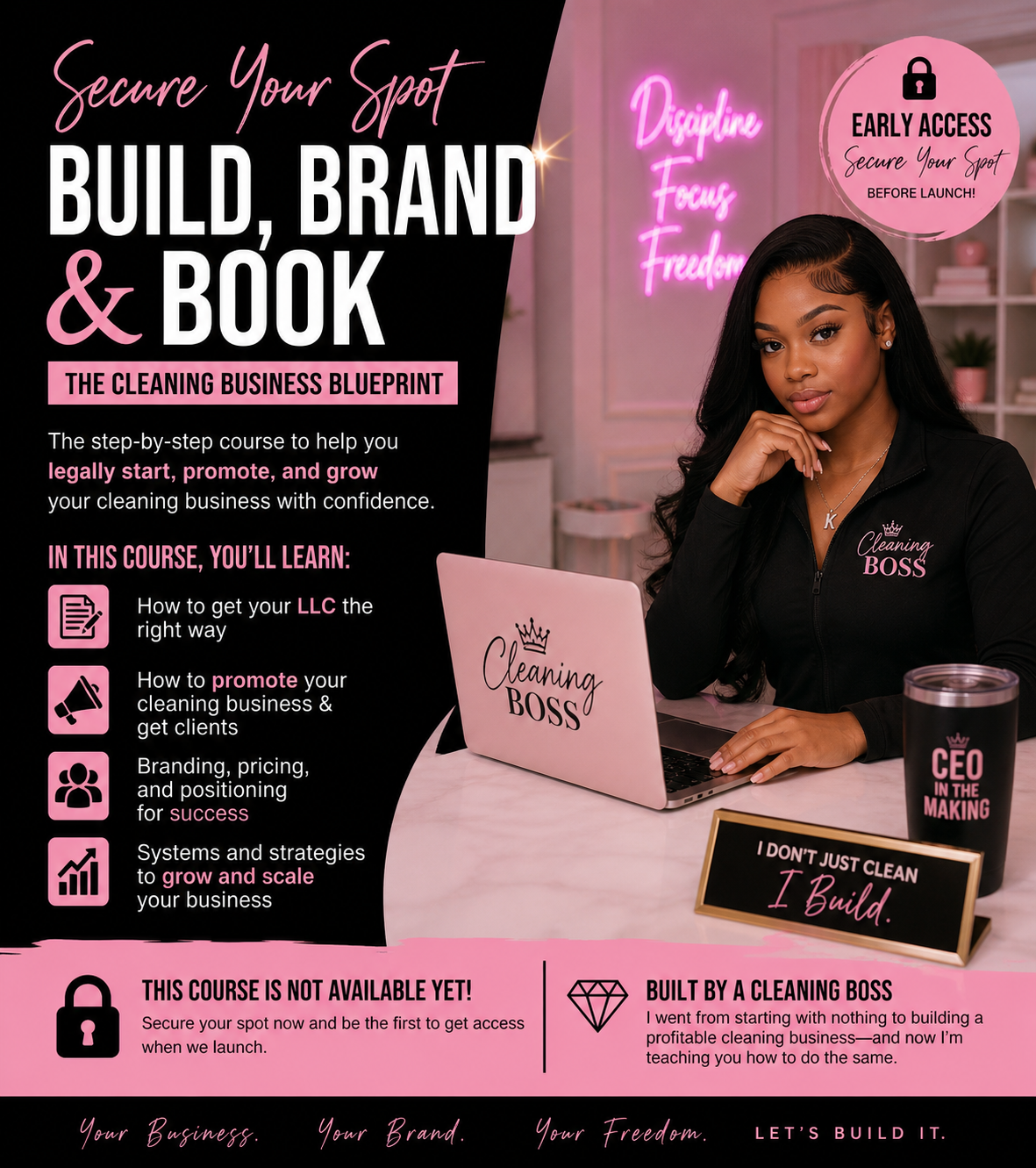Secure Your Spot: Start & Scale Your Cleaning Business